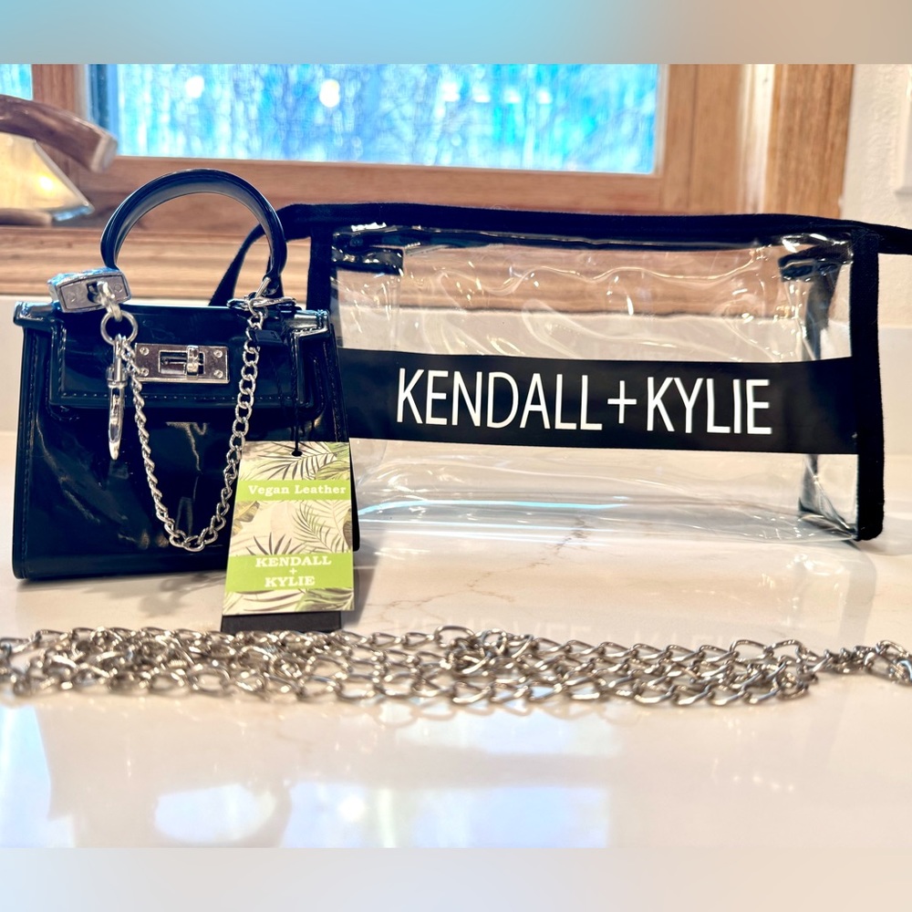 KENDALL & KYLIE MINI HANDBAG AND MAKEUP BAG EXCLUSIVE NEW